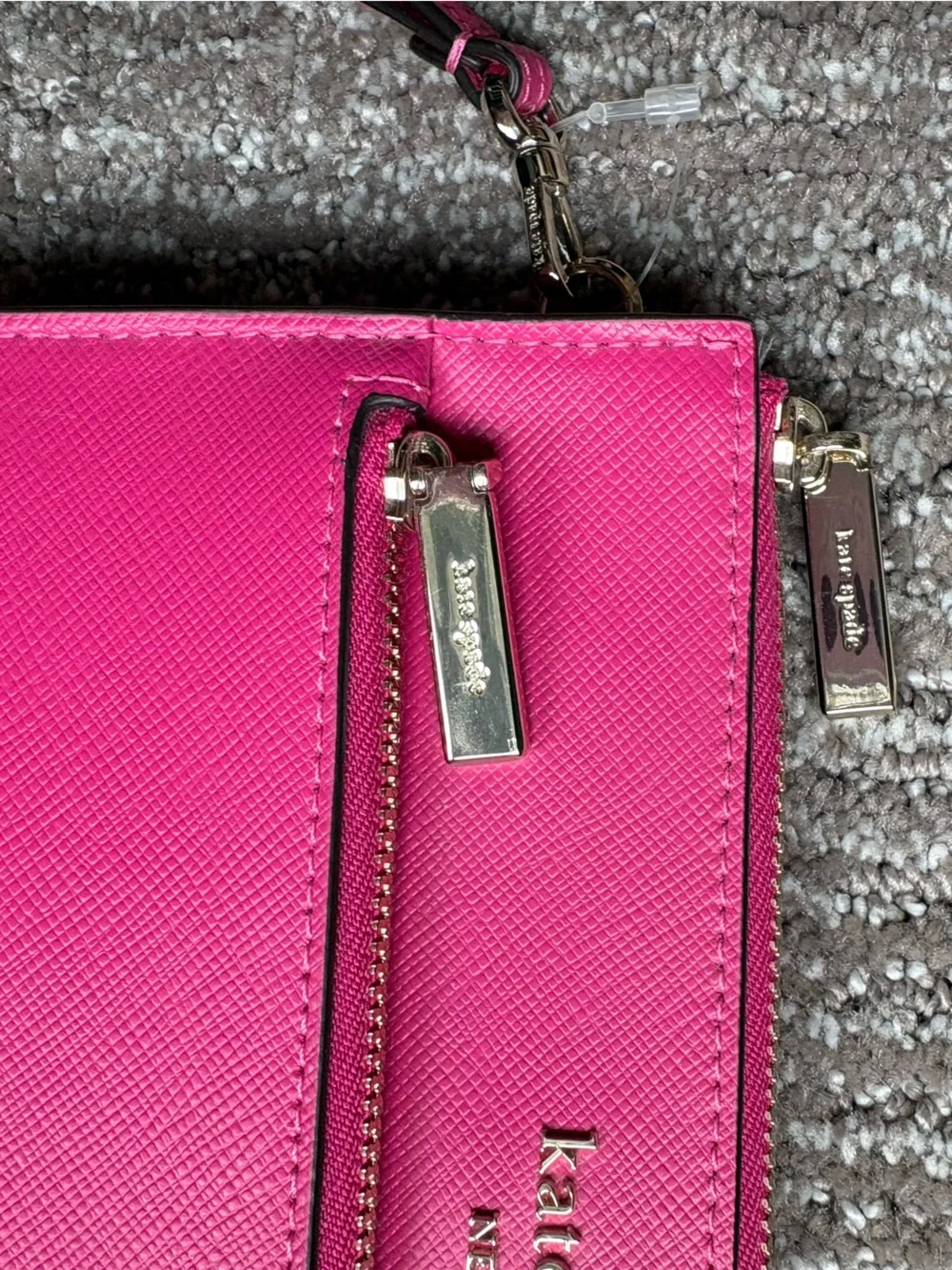 kate spade Hot Pink Leather Wristlet Clutch - NWOT
